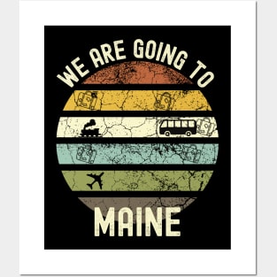 We Are Going To Maine, Family Trip To Maine, Road Trip to Maine, Holiday Trip to Maine, Family Reunion in Maine, Holidays in Maine, Vacation Posters and Art